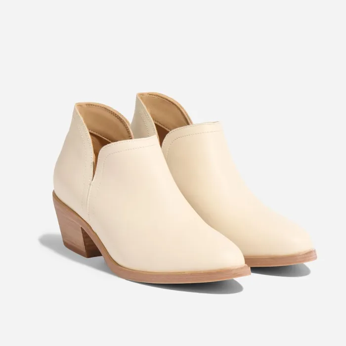 Women Mia Everyday Ankle Bootie Bone Nisolo Heels