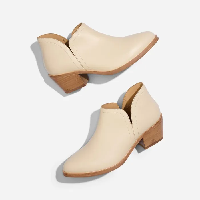 Women Mia Everyday Ankle Bootie Bone Nisolo Heels