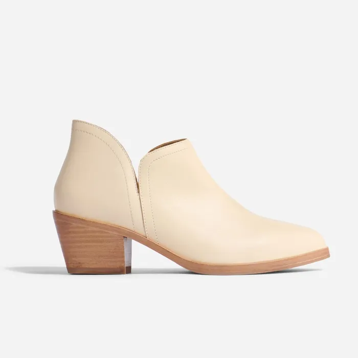 Women Mia Everyday Ankle Bootie Bone Nisolo Heels