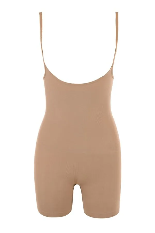 Women MID THIGH SCULPTING BODYSUIT CAFE AU LAIT House Of CB Shapewear Women MID THIGH SCULPTING BODYSUIT CAFE AU LAIT House Of CB Shapewear