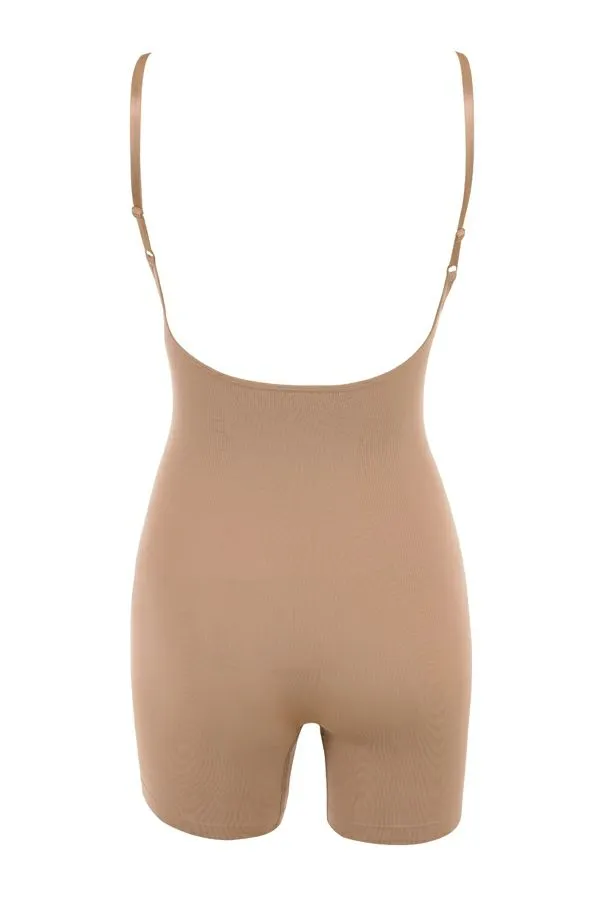 Women MID THIGH SCULPTING BODYSUIT CAFE AU LAIT House Of CB Shapewear Women MID THIGH SCULPTING BODYSUIT CAFE AU LAIT House Of CB Shapewear