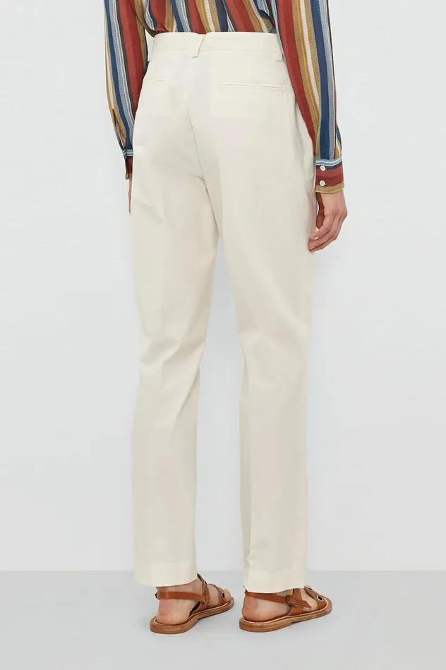 Women MIRIAM 8211 Cotton Trousers 8211 Summer Sand Massimo Alba Trousers and Shorts