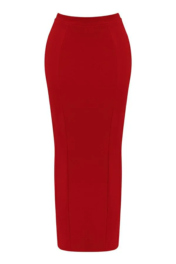 Women Nayara Red Rose Maxi Skirt House Of CB Bottoms