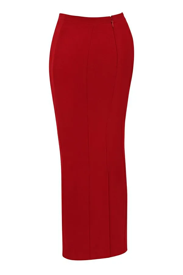 Women Nayara Red Rose Maxi Skirt House Of CB Bottoms