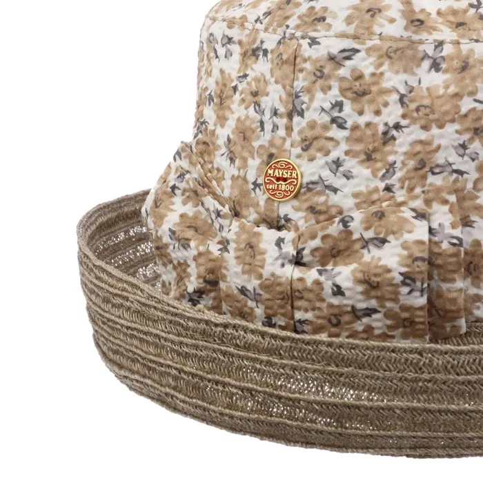 Women Noemi Stoffhut Beige Mayser Straw Hats Women Noemi Stoffhut Beige Mayser Straw Hats