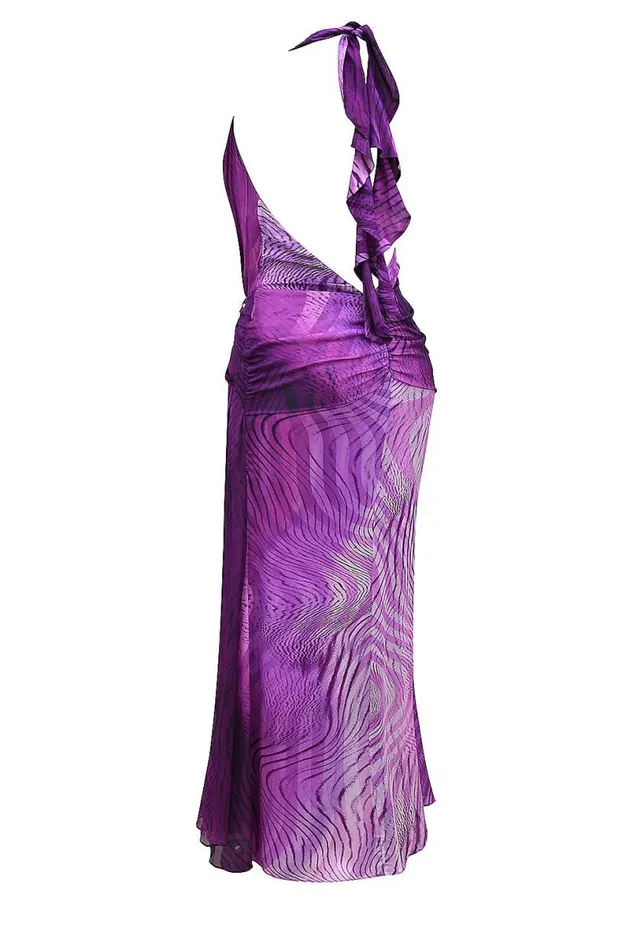 Women Olessia Orchid Backless Halter Maxi Dress House Of CB Dresses