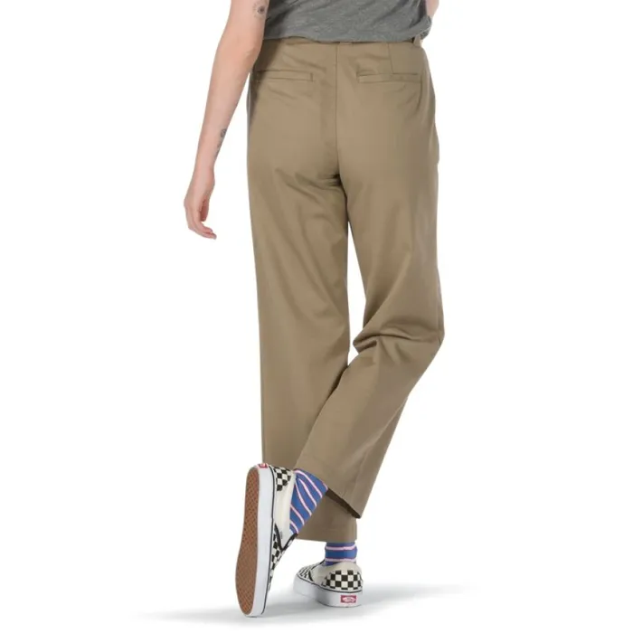 Women Pants and Leggings Vans Authentic Chino Pant Military Khaki Women Pants and Leggings Vans Authentic Chino Pant Military Khaki