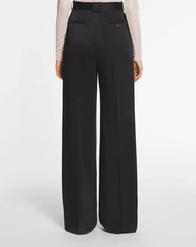 Women Pants Lanvin WideLeg Tailored Pants Black Women Pants Lanvin WideLeg Tailored Pants Black