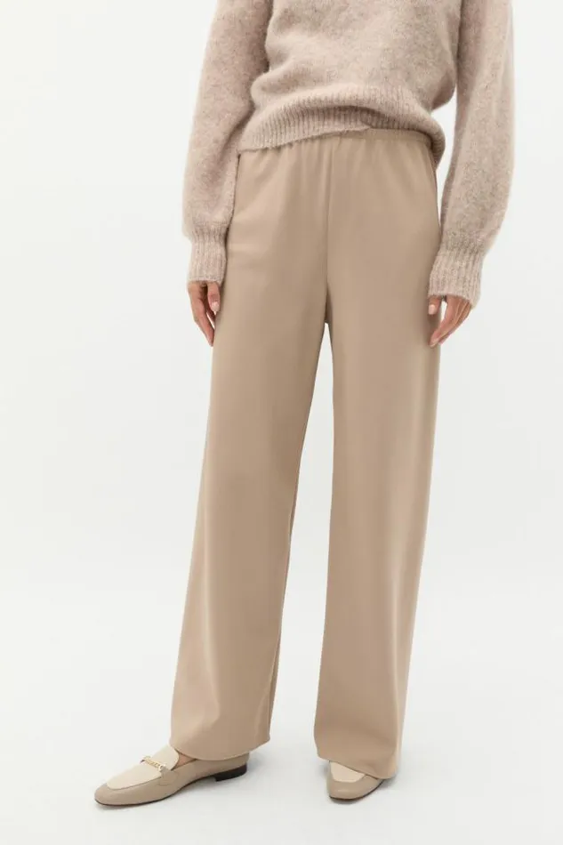 Women Pants Seed Heritage Easy Wide Leg Pant Cookie