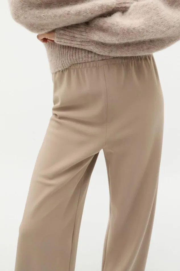Women Pants Seed Heritage Easy Wide Leg Pant Cookie