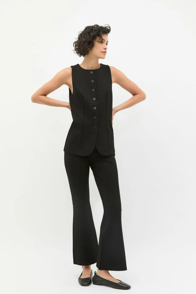 Women Pants Seed Heritage Ponte Kick Flare Pant Black