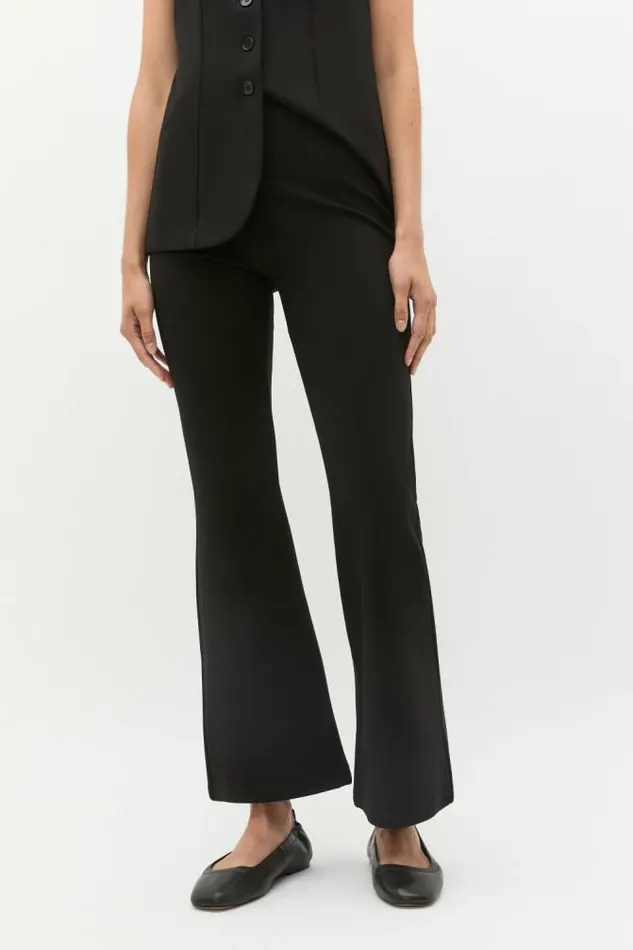 Women Pants Seed Heritage Ponte Kick Flare Pant Black