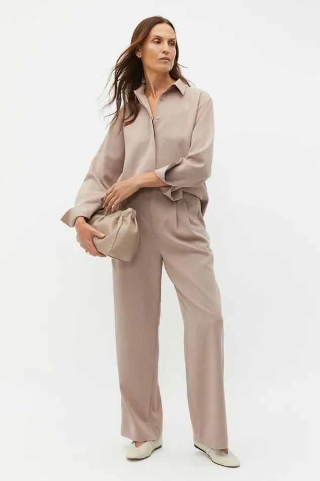 Women Pants Seed Heritage Tailored High Rise Pant Cookie