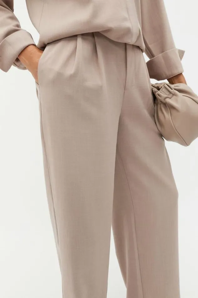 Women Pants Seed Heritage Tailored High Rise Pant Cookie
