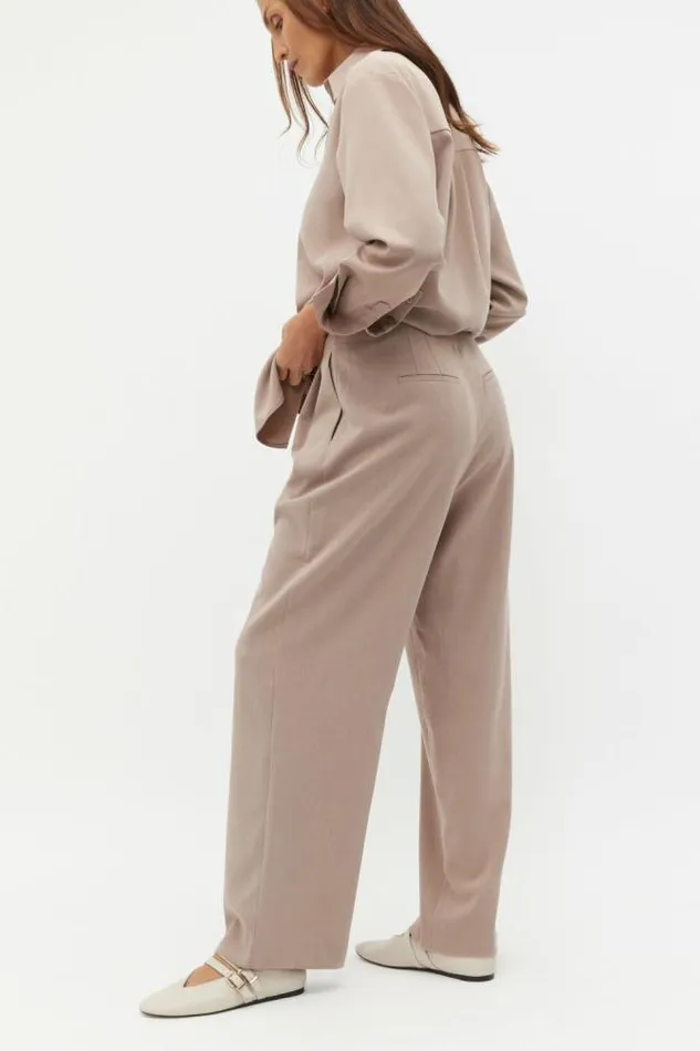 Women Pants Seed Heritage Tailored High Rise Pant Cookie