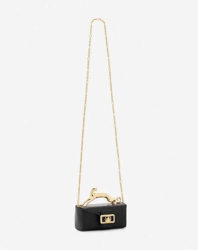 Women Pencil Lanvin Leather Micro Pencil Cat Bag Black Women Pencil Lanvin Leather Micro Pencil Cat Bag Black