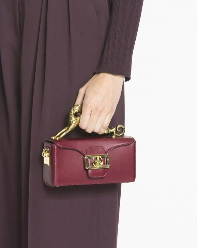 Women Pencil Lanvin Nano Pencil Cat Leather Bag Turkish Red Women Pencil Lanvin Nano Pencil Cat Leather Bag Turkish Red