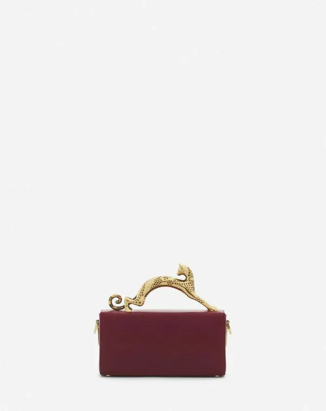 Women Pencil Lanvin Nano Pencil Cat Leather Bag Turkish Red Women Pencil Lanvin Nano Pencil Cat Leather Bag Turkish Red