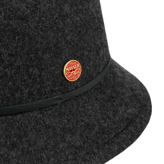 Women Perry Plus Wool Hat Anthracite Mayser Felt Hats Women Perry Plus Wool Hat Anthracite Mayser Felt Hats