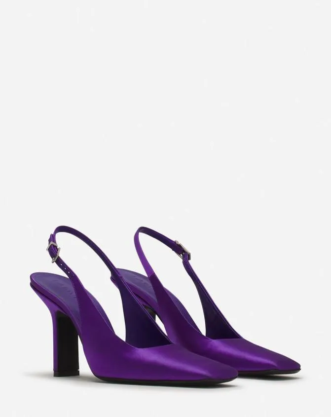 Women Pumps Lanvin Mesure Satin Pumps Anemone Women Pumps Lanvin Mesure Satin Pumps Anemone