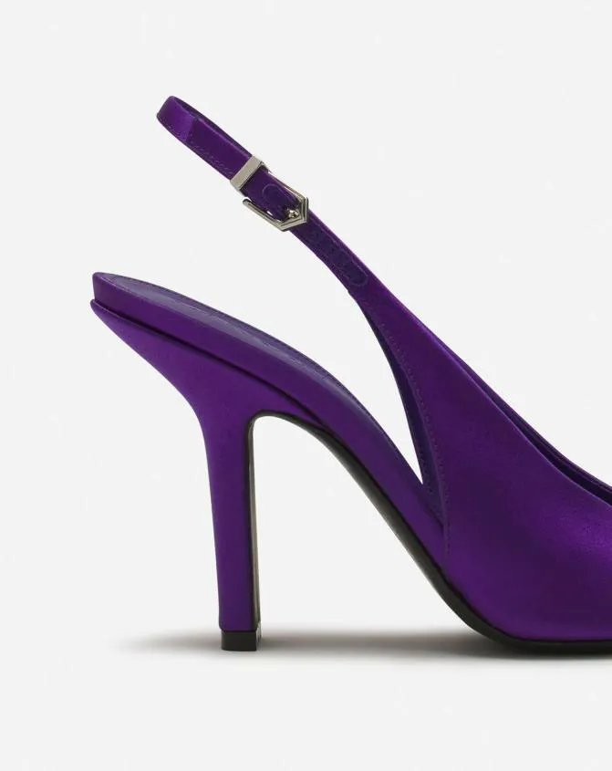 Women Pumps Lanvin Mesure Satin Pumps Anemone Women Pumps Lanvin Mesure Satin Pumps Anemone