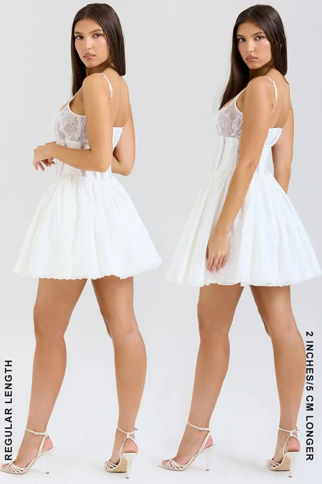 Women Rosaria White Cotton Corset Mini Dress House Of CB Dresses Women Rosaria White Cotton Corset Mini Dress House Of CB Dresses