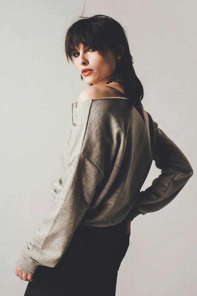 Women Safety Pin Sweatshirt OTHER HOODIES and SWEATS