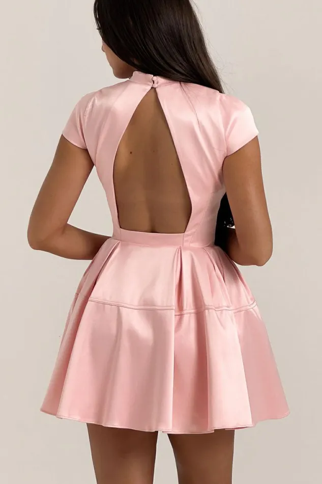 Women Saida Parisian Pink Backless Mini Dress House Of CB Dresses Women Saida Parisian Pink Backless Mini Dress House Of CB Dresses