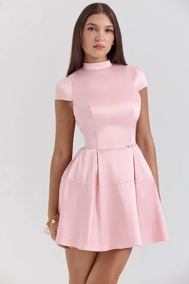 Women Saida Parisian Pink Backless Mini Dress House Of CB Dresses Women Saida Parisian Pink Backless Mini Dress House Of CB Dresses