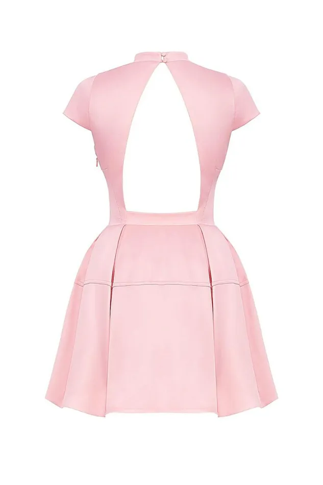 Women Saida Parisian Pink Backless Mini Dress House Of CB Dresses Women Saida Parisian Pink Backless Mini Dress House Of CB Dresses