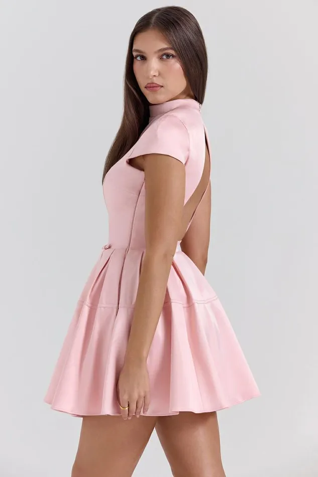 Women Saida Parisian Pink Backless Mini Dress House Of CB Dresses Women Saida Parisian Pink Backless Mini Dress House Of CB Dresses