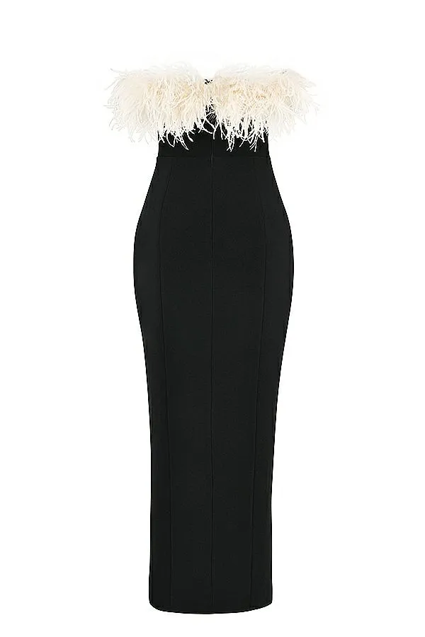Women Sarai Black Thigh Split Dress House Of CB Dresses Women Sarai Black Thigh Split Dress House Of CB Dresses