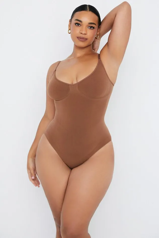 Women SCULPTING FULL BRIEF BODYSUIT MOCHA House Of CB Shapewear