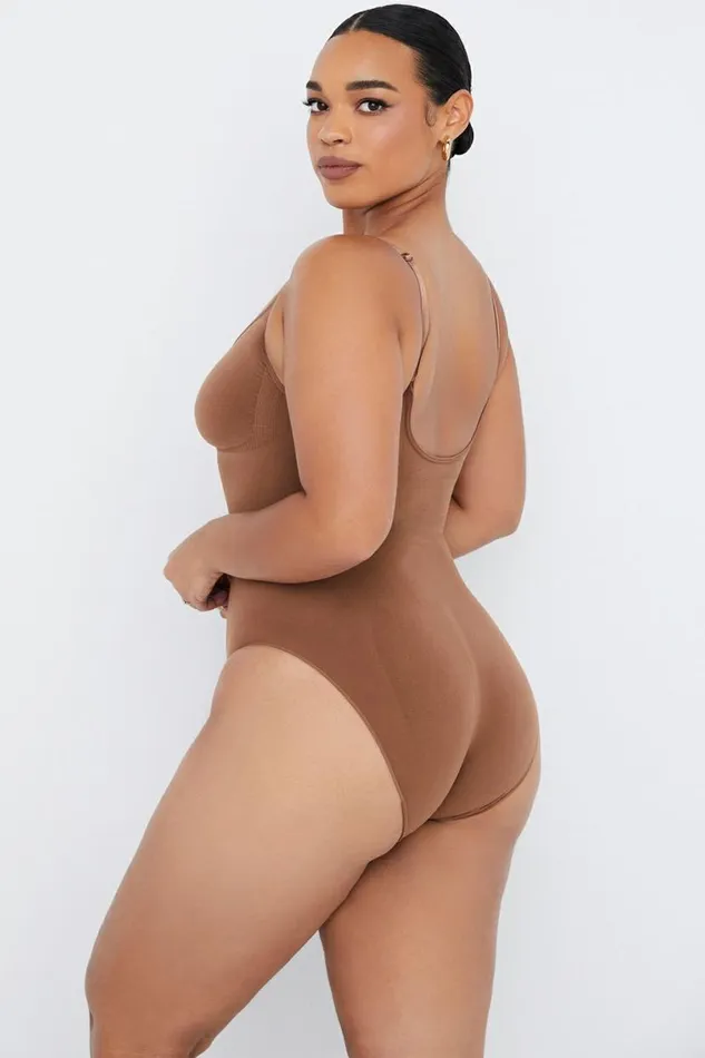 Women SCULPTING FULL BRIEF BODYSUIT MOCHA House Of CB Shapewear