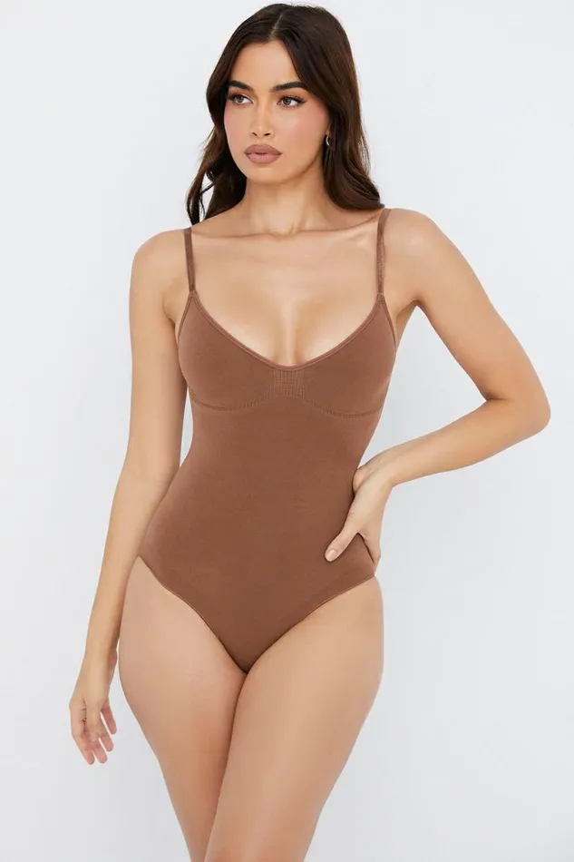 Women SCULPTING FULL BRIEF BODYSUIT MOCHA House Of CB Shapewear