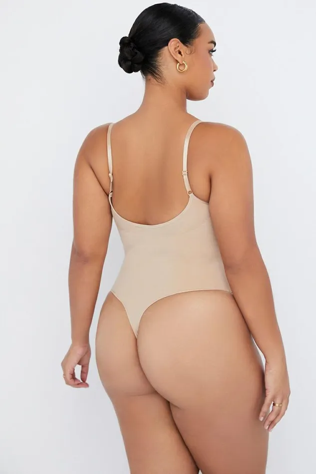 Women SCULPTING THONG BODYSUIT ALMOND House Of CB Shapewear Women SCULPTING THONG BODYSUIT ALMOND House Of CB Shapewear