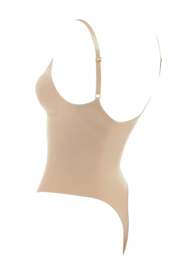 Women SCULPTING THONG BODYSUIT ALMOND House Of CB Shapewear Women SCULPTING THONG BODYSUIT ALMOND House Of CB Shapewear