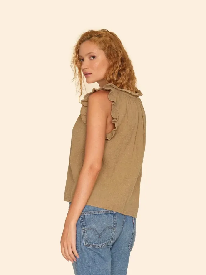Women Sea Grass Bex Gauze Top Tops XRENA