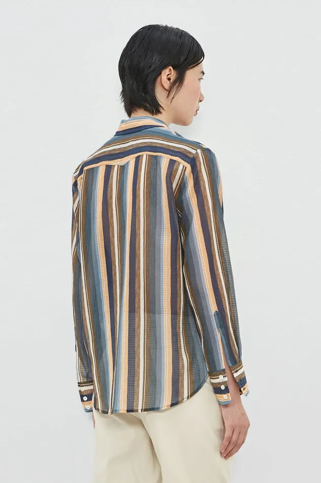 Women SELMA 8211 Cotton Silk Shirt 8211 Oltremare Massimo Alba Shirts