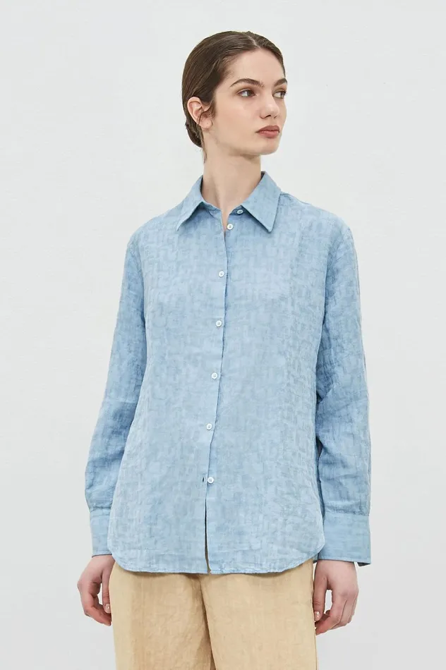 Women SELMA 8211 Linen Shirt 8211 Avio Massimo Alba Shirts
