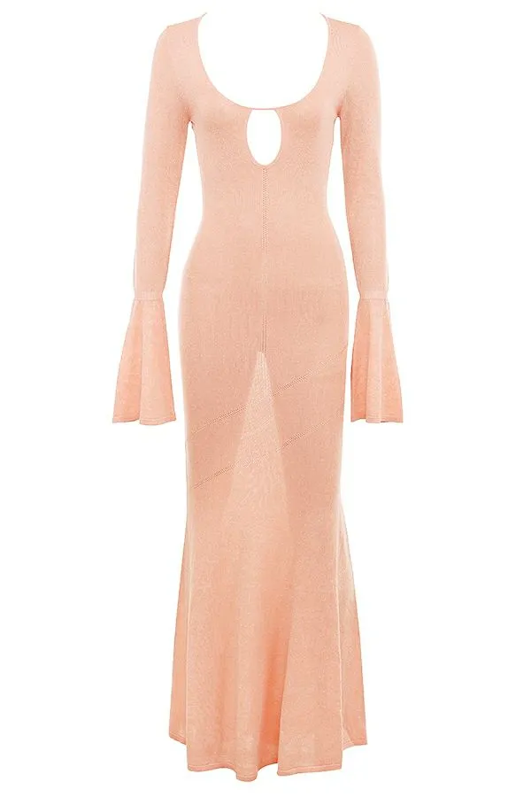 Women Sereia Sorbet Metallic Knit Maxi Dress House Of CB Dresses