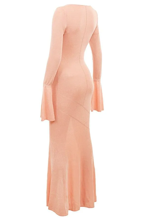 Women Sereia Sorbet Metallic Knit Maxi Dress House Of CB Dresses