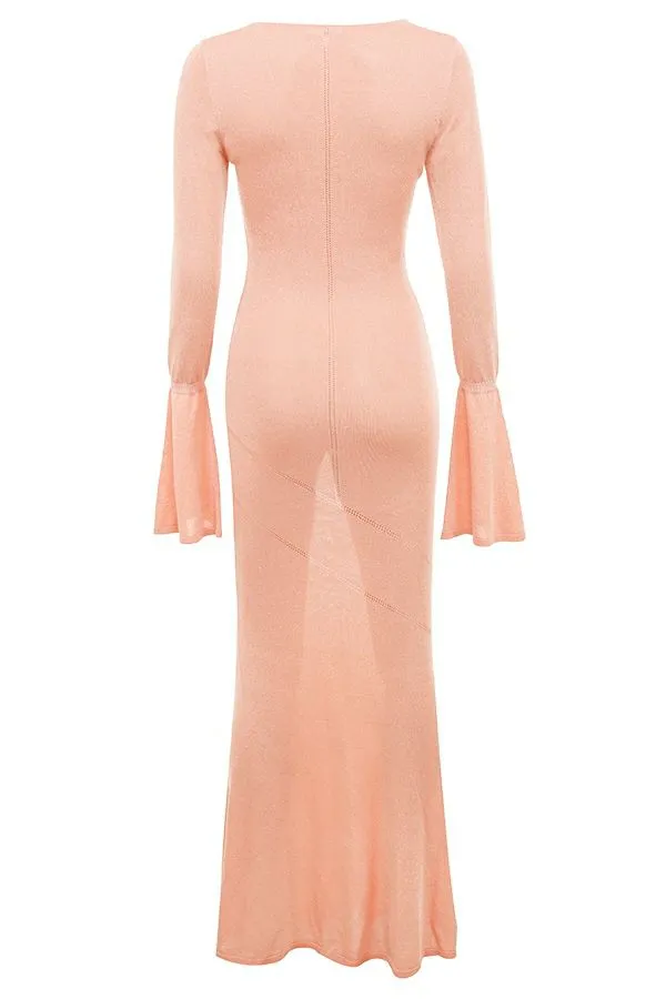 Women Sereia Sorbet Metallic Knit Maxi Dress House Of CB Dresses
