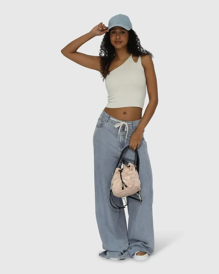 Women Set On You Wide Leg Pant 8211 Stonewash Pants and Skirts Belle and Bloom