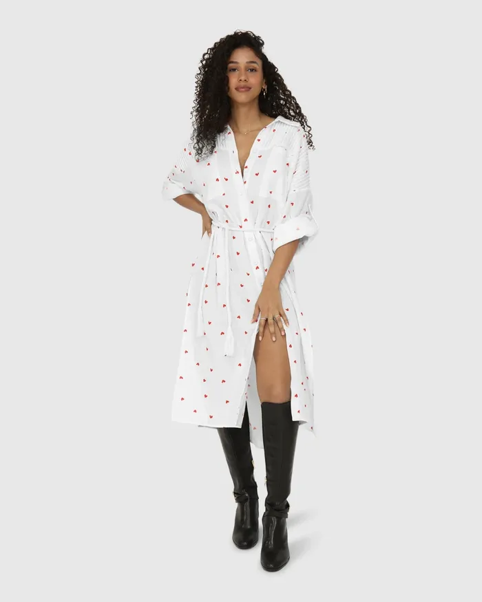 Women Seven Wonders Maxi Shirt Dress 8211 Cupid Dresses Belle and Bloom