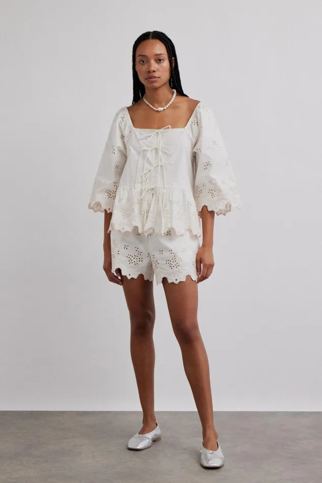 Women Shorts Damson Madder Lana Shorts 8211 Broderie