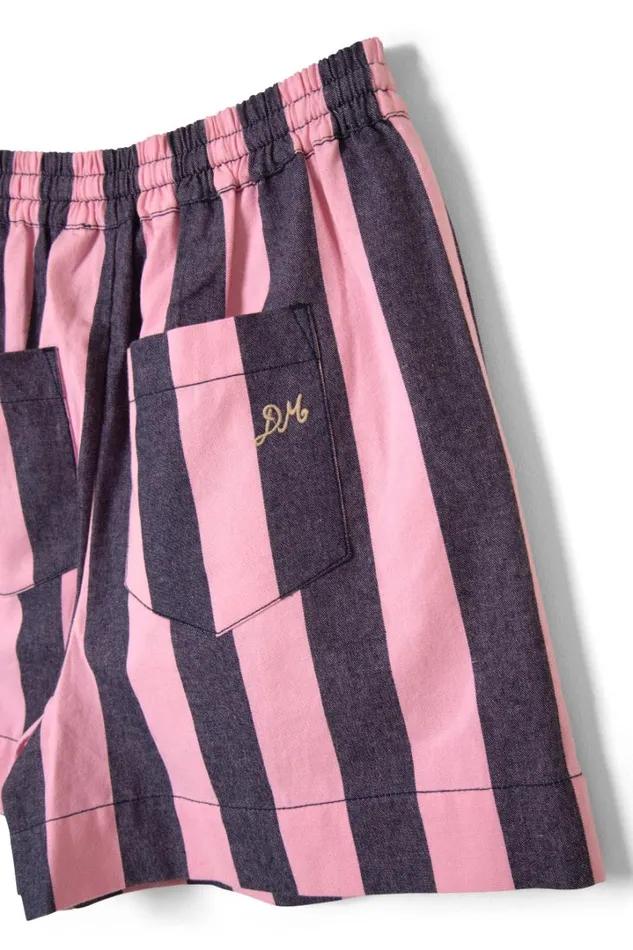 Women Shorts Damson Madder Rafe Shorts 8211 Blue Pink Stripe