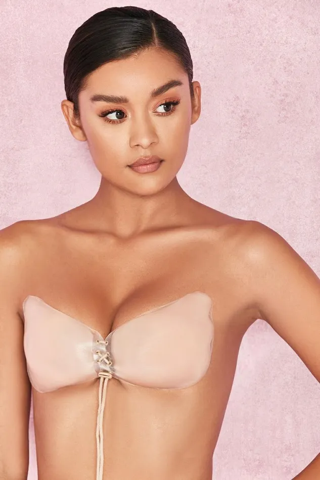 Women SILICON PUSH UP INVISIBLE BRA 8211 BEIGE House Of CB Shapewear Women SILICON PUSH UP INVISIBLE BRA 8211 BEIGE House Of CB Shapewear
