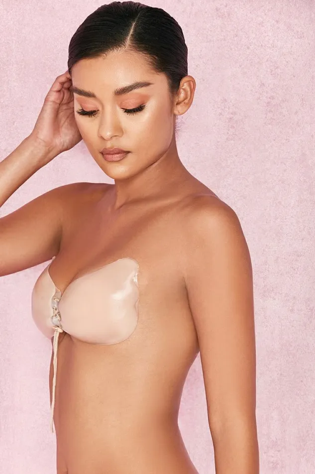 Women SILICON PUSH UP INVISIBLE BRA 8211 BEIGE House Of CB Shapewear Women SILICON PUSH UP INVISIBLE BRA 8211 BEIGE House Of CB Shapewear