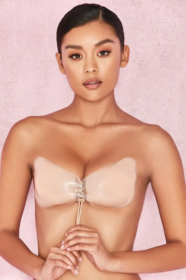 Women SILICON PUSH UP INVISIBLE BRA 8211 BEIGE House Of CB Shapewear Women SILICON PUSH UP INVISIBLE BRA 8211 BEIGE House Of CB Shapewear